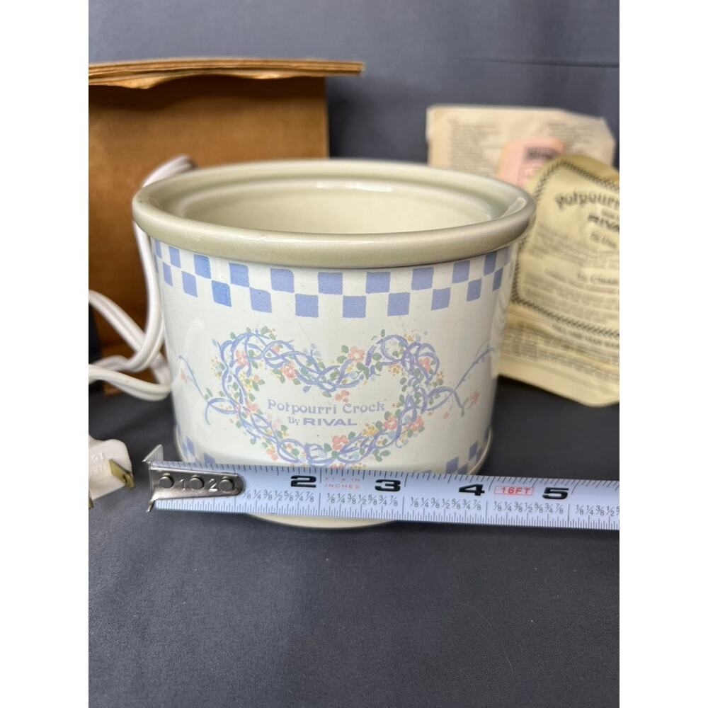 Vintage Rival Potpourri Crock Pot NOS RARE FIND - Picture 8 of 10